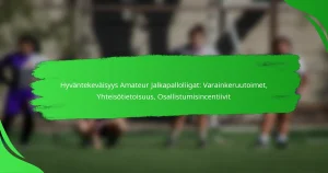 Hyväntekeväisyys Amateur Jalkapalloliigat: Varainkeruutoimet, Yhteisötietoisuus, Osallistumisincentiivit