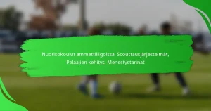 Nuorisokoulut ammattiliigoissa: Scouttausjärjestelmät, Pelaajien kehitys, Menestystarinat